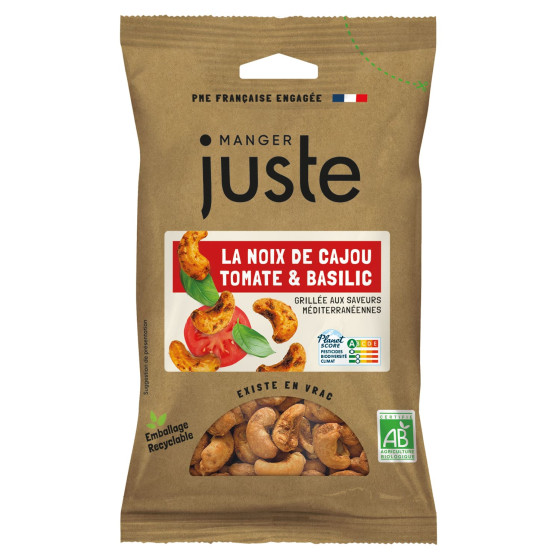 NOIX DE CAJOU TOMATE & BASILIC BIO NOIX DE CAJOU TOMATE & BASILIC BIO