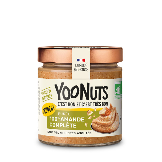 PUREE D'AMANDE COMPLETE CRUNCHY 100% 200G BIO